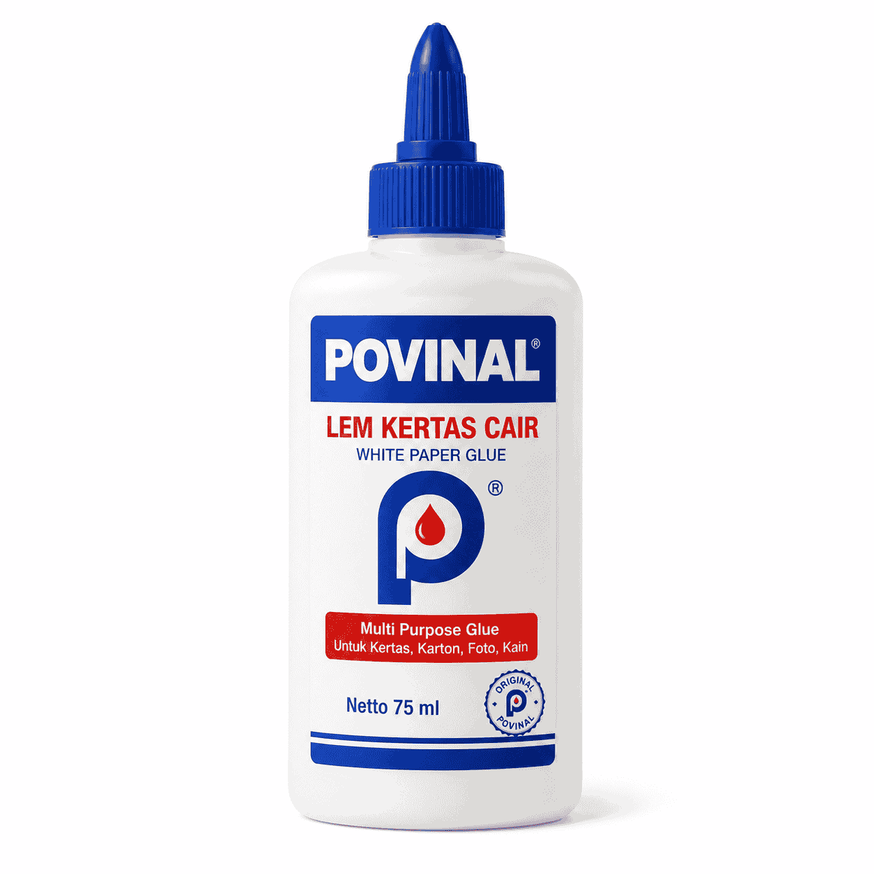 Lem Kertas Cair Povinal 75ml Original