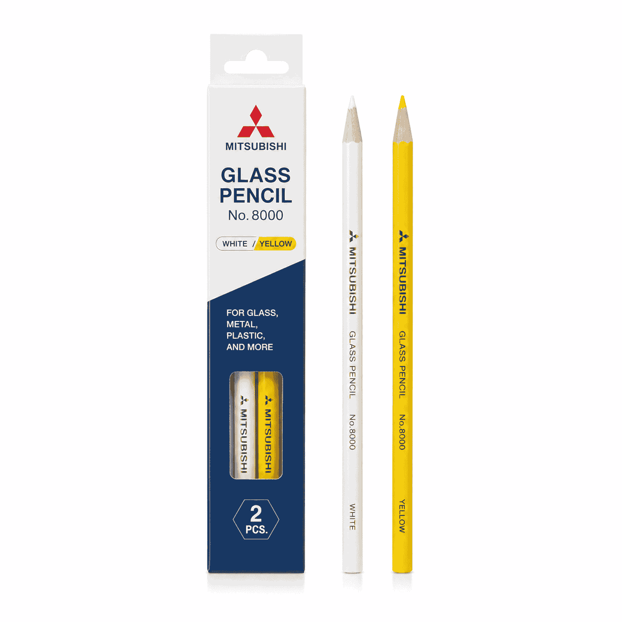 Pensil Kaca Mitsubishi (Putih, Kuning)